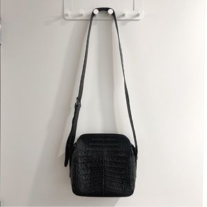 100% genuine crocodile leather crossbody bag